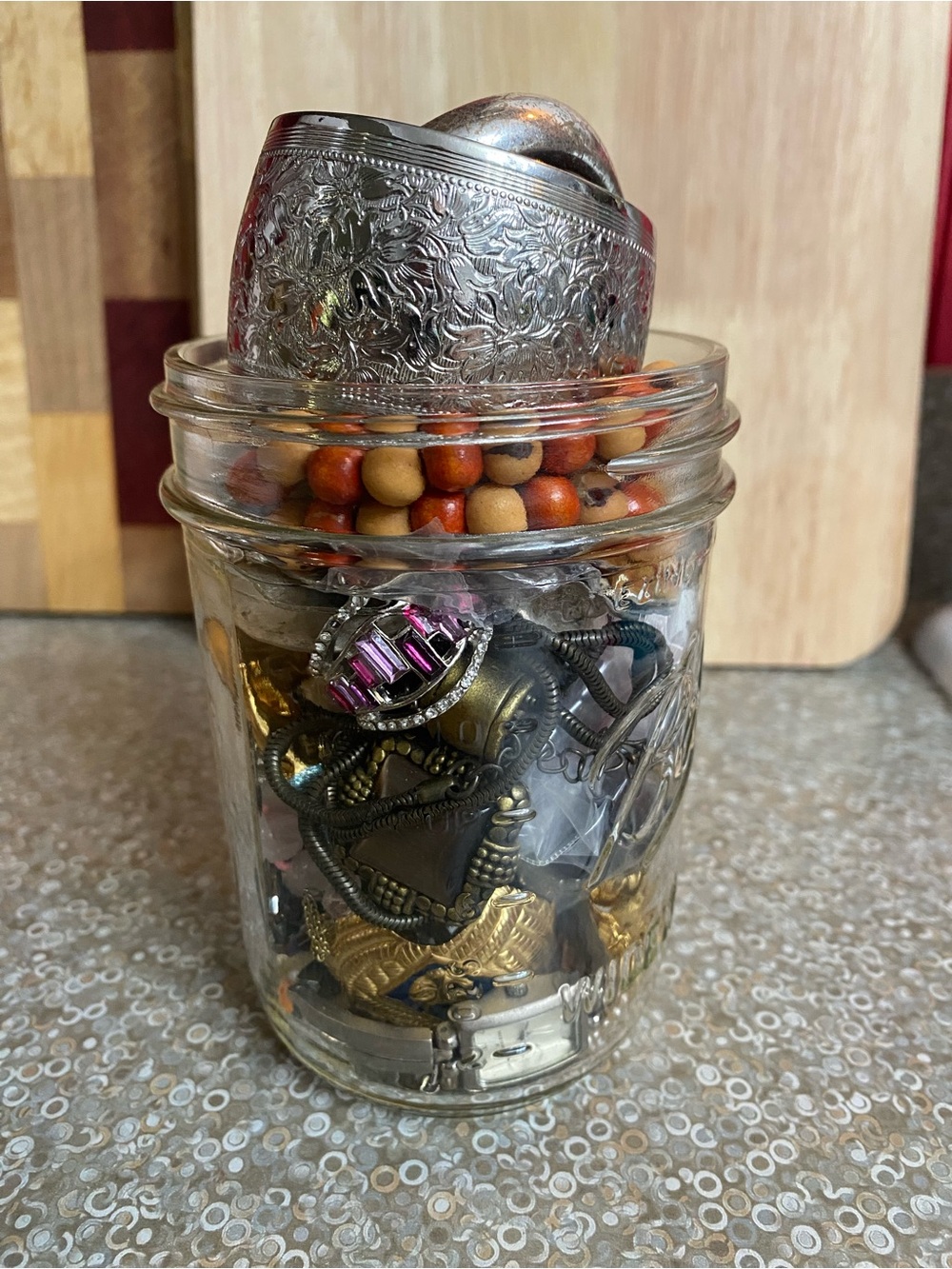 Mystery Jewelry Jar Lots of Treasures!!